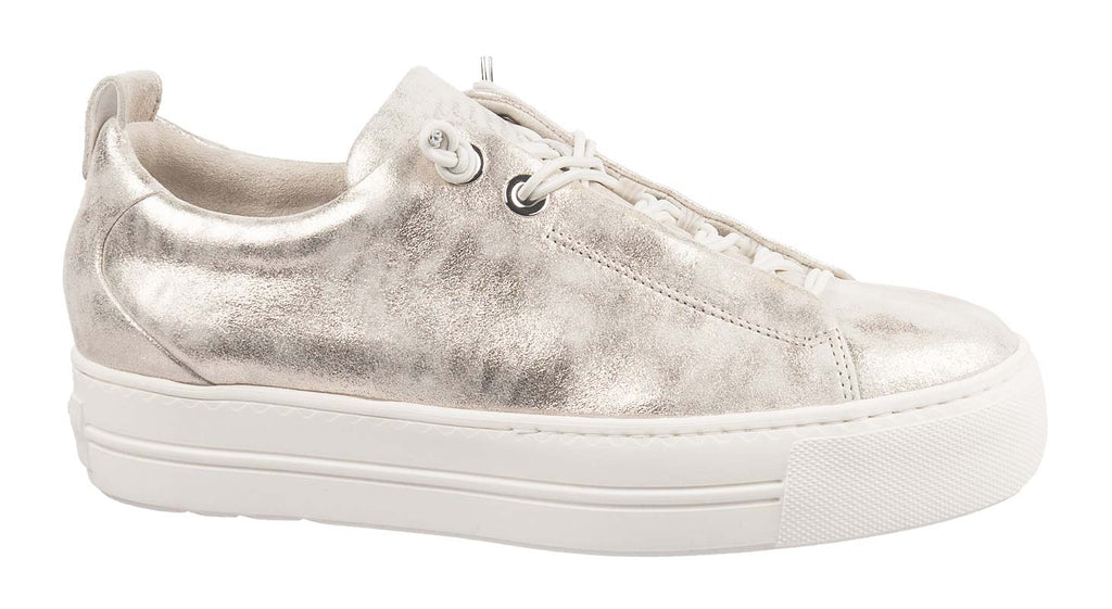 Paul Green gold leather sneakers