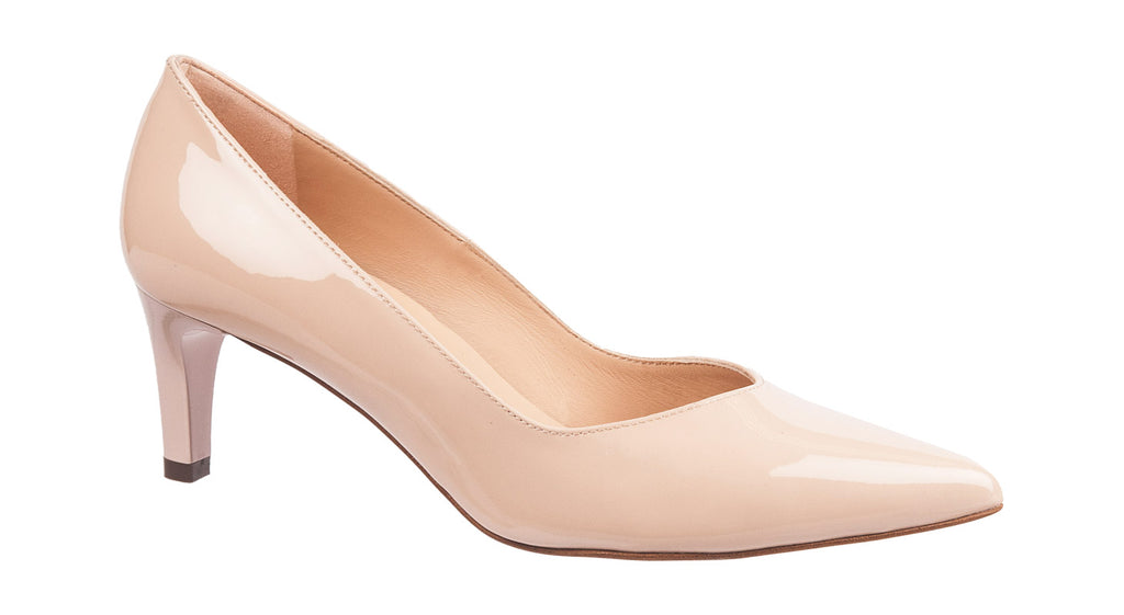 Peter Kaiser court shoes in nude patent leather with a 60mm heel