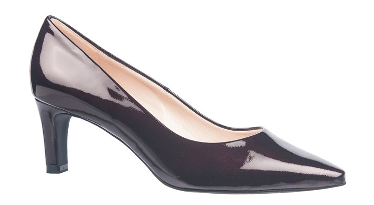 Peter Kaiser wine leather court shoe
