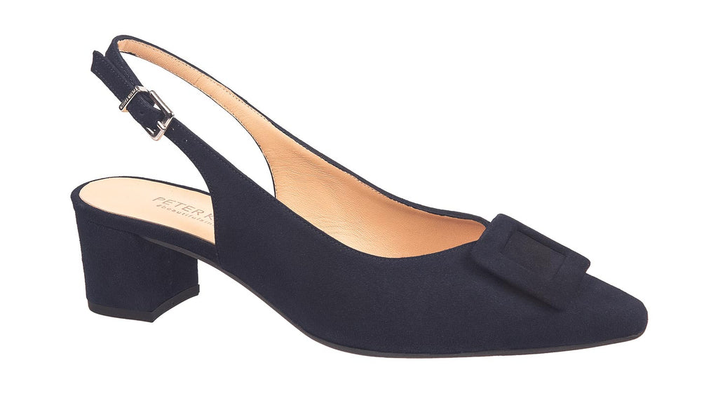 Peter Kaiser slingback shoes in navy suede Bluma