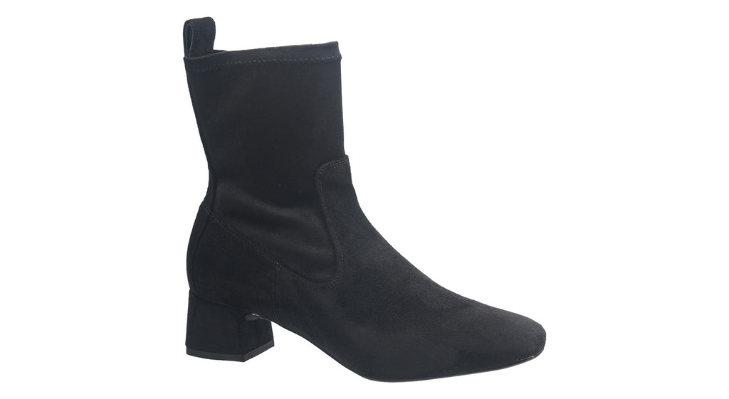 Unisa heeled boots in black suede